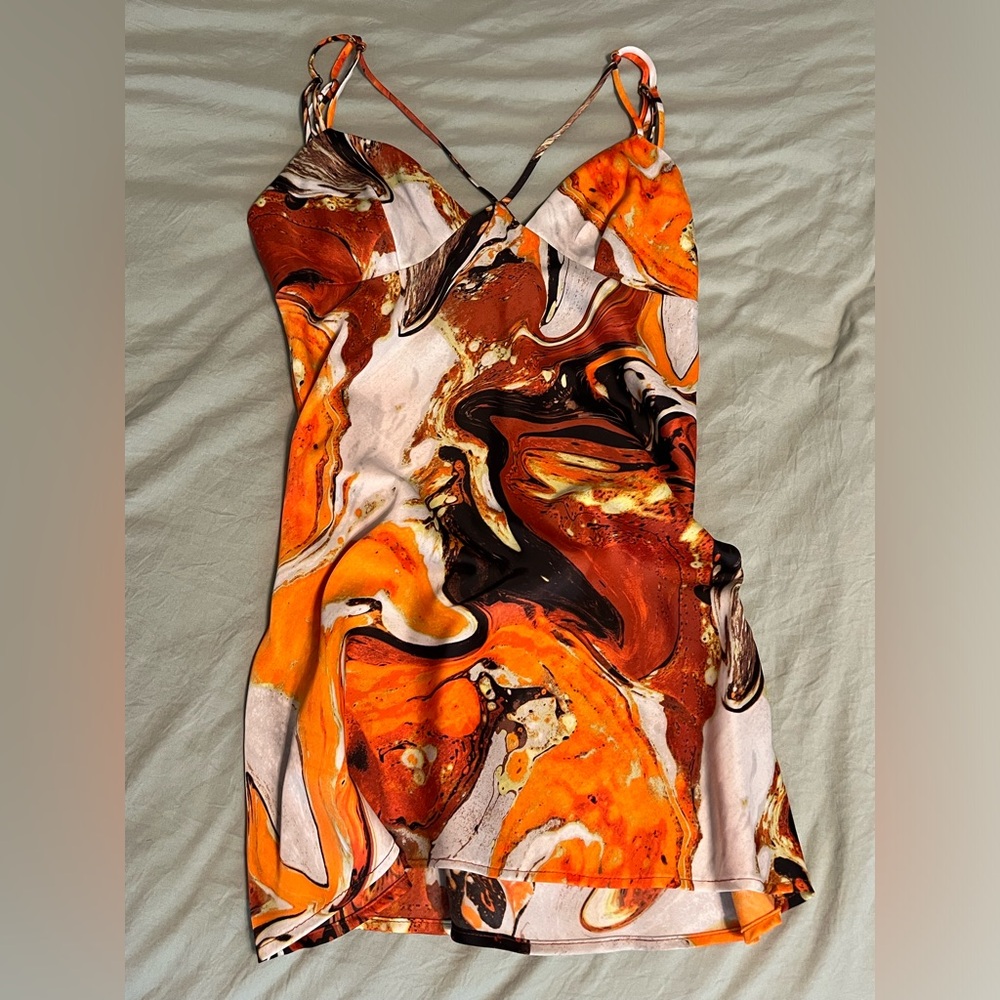 Urban Outfitters Orange Dress Size Medium